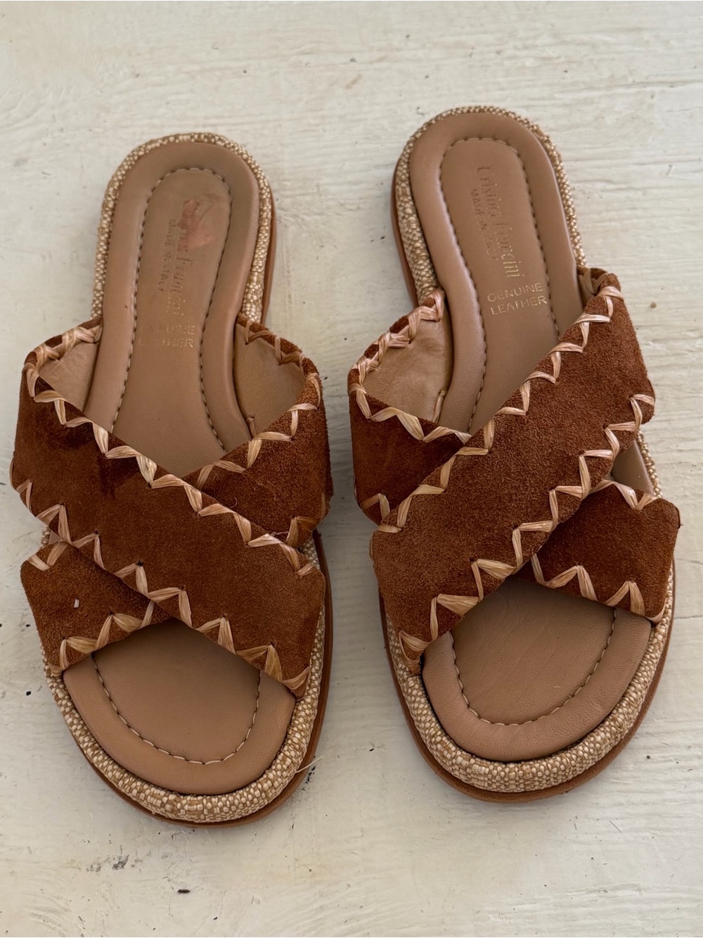 real leather sandals from italy